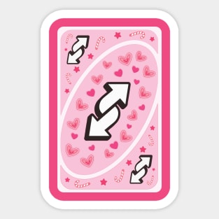 Uno Reverse Cute Love Sticker